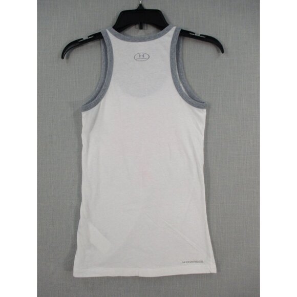 Under Armour Womens White & Gray Breast Cancer Awareness Tank Top XS - Picture 5 of 7